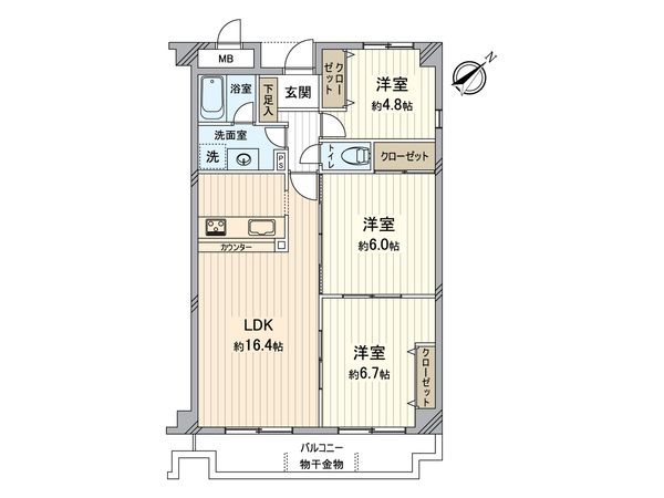 エスペランス上野 間取図(平面図) エスペランス上野 間取図(平面図)