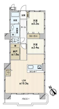 ライオンズマンション王子公園 間取図(平面図) ライオンズマンション王子公園 間取図(平面図)