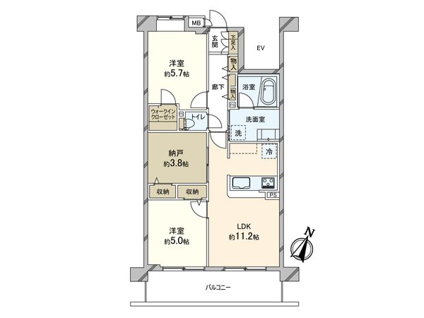リベール神戸灘弐番館 間取図(平面図) リベール神戸灘弐番館 間取図(平面図)