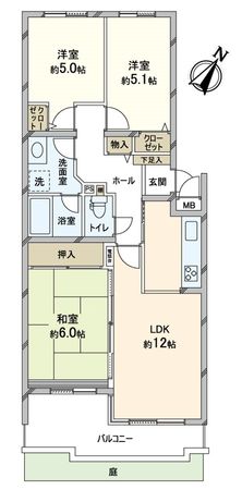 六甲パークハイム 間取図(平面図) 六甲パークハイム 間取図(平面図)