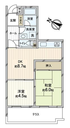 六甲パークハイム 間取図(平面図) 六甲パークハイム 間取図(平面図)