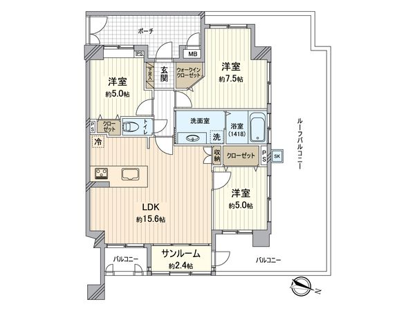 ワコーレ灘ヴァリス 間取図(平面図) 間取図(平面図)