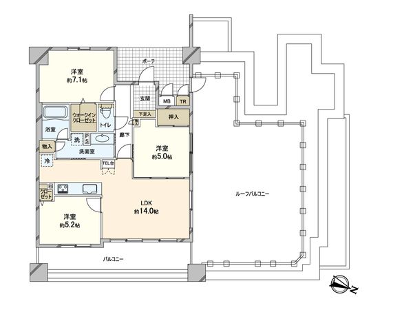 リベール住吉パークフィールド 間取図(平面図) リベール住吉パークフィールド 間取図(平面図)