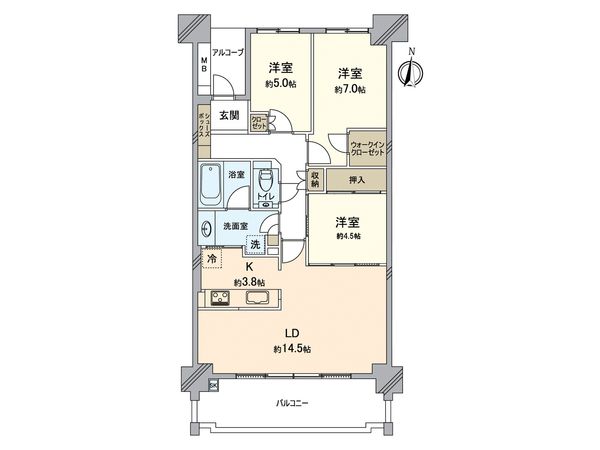 サンクタス六甲VIEWS 間取図(平面図) サンクタス六甲VIEWS 間取図(平面図)