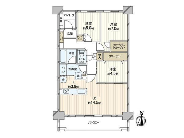サンクタス六甲VIEWS 間取図(平面図) サンクタス六甲VIEWS 間取図(平面図)