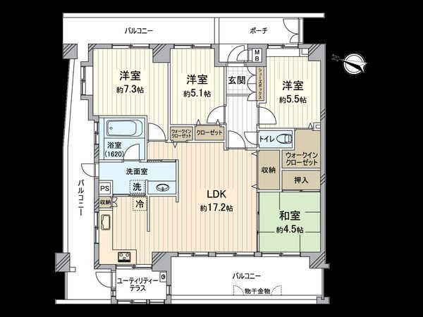 ワコーレ灘ヴァリス 間取図(平面図) ワコーレ灘ヴァリス 間取図(平面図)