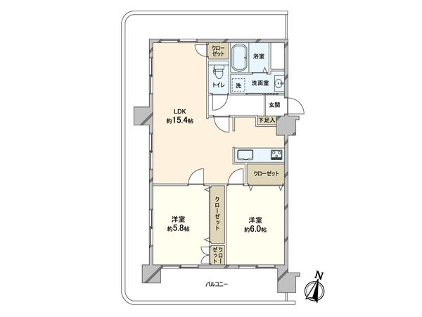 甲南グランヴェルジュ灘 間取図(平面図)