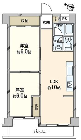 甲南西灘ハイム 間取図(平面図)