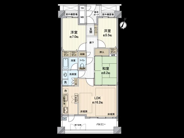 セフレック六甲高羽 間取図(平面図)