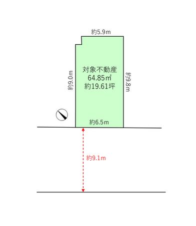 長田区北町2丁目 土地 区画図 長田区北町2丁目 土地 区画図
