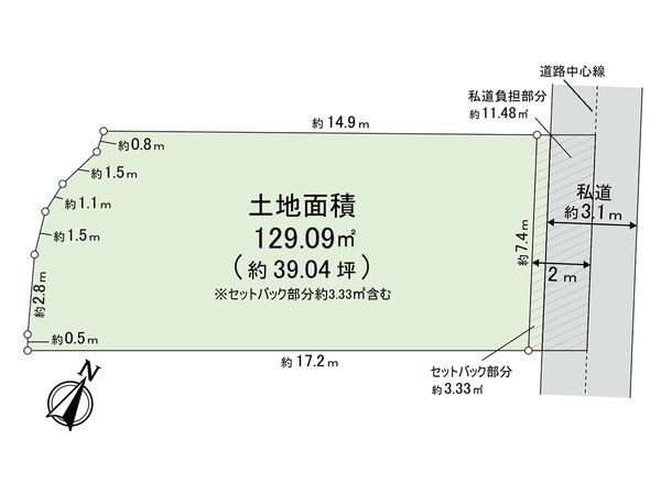 須磨区前池町6丁目 土地 区画図 須磨区前池町6丁目 土地 区画図