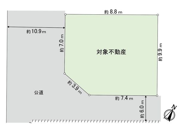 神戸市兵庫区松本通4丁目 土地 区画図 神戸市兵庫区松本通4丁目 土地 区画図