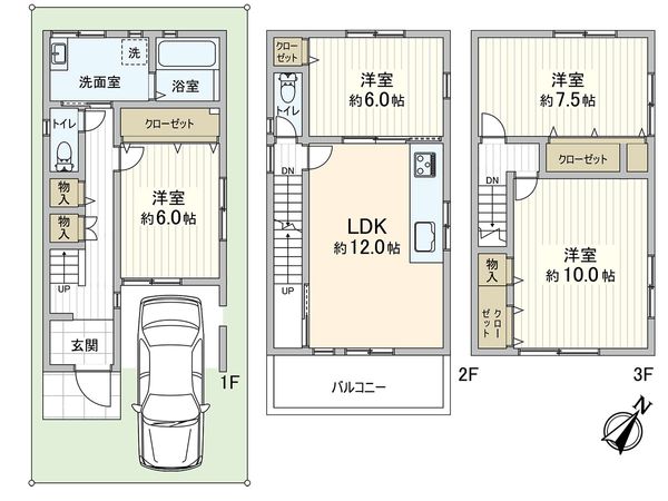 長田区水笠通1丁目 戸建 間取図(平面図)