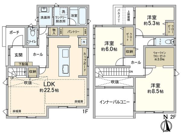 垂水区東舞子町 新築戸建 間取図(平面図)