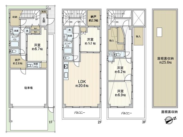 兵庫区福原町 戸建 間取図(平面図)