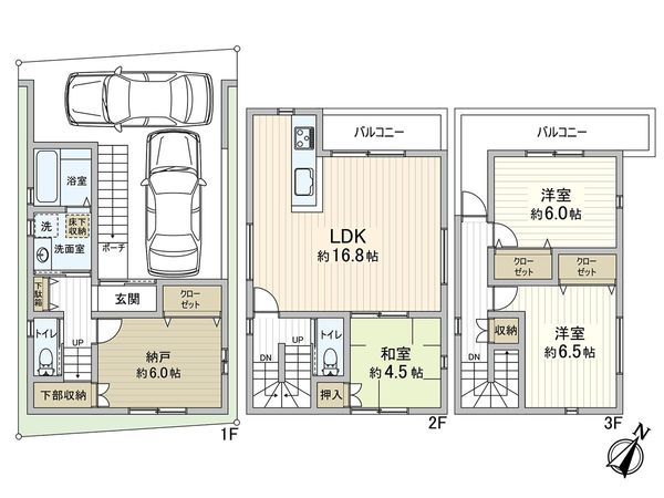 長田区上池田1丁目 新築戸建 間取図(平面図)