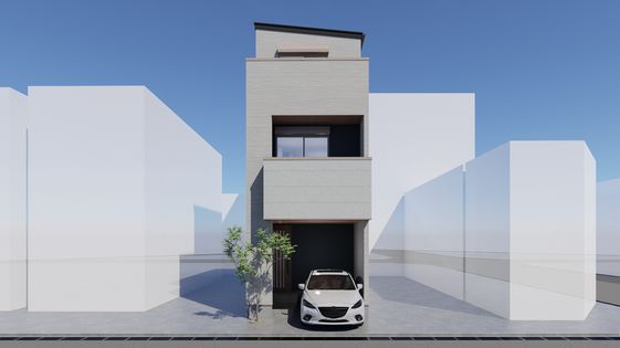 兵庫区菊水町7丁目 新築戸建 外観パース図