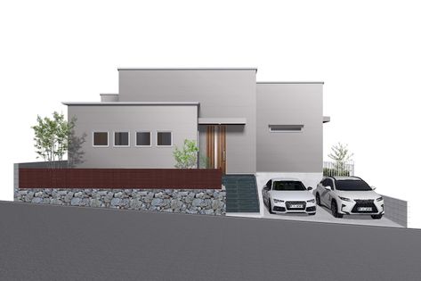 神戸市須磨区友が丘3丁目 新築戸建 外観パース図