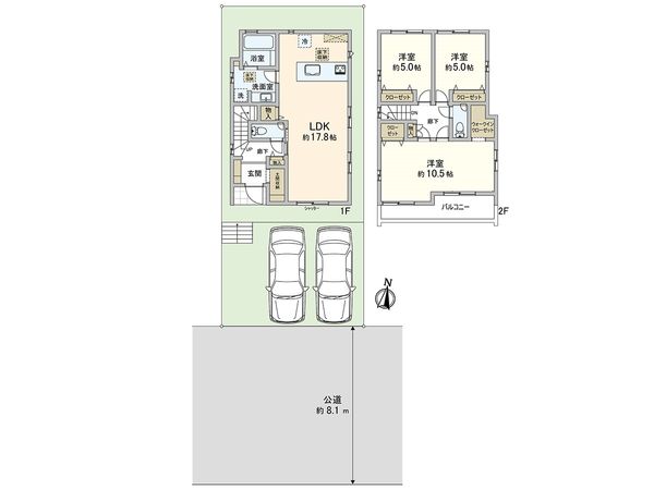垂水区南多聞台8丁目 新築戸建 間取図(平面図)
