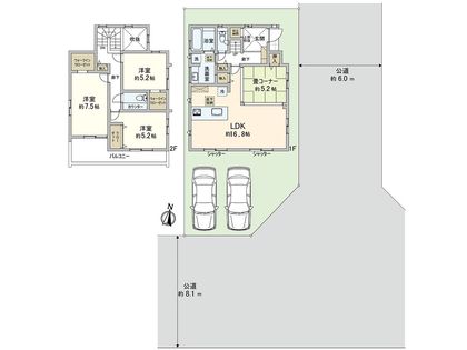 垂水区南多聞台8丁目 新築戸建 間取図(平面図)