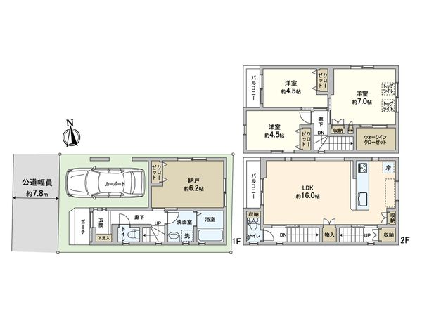兵庫区松原通2丁目 新築戸建 間取図(平面図)