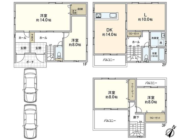 須磨区戸政町4丁目 戸建 間取図(平面図)