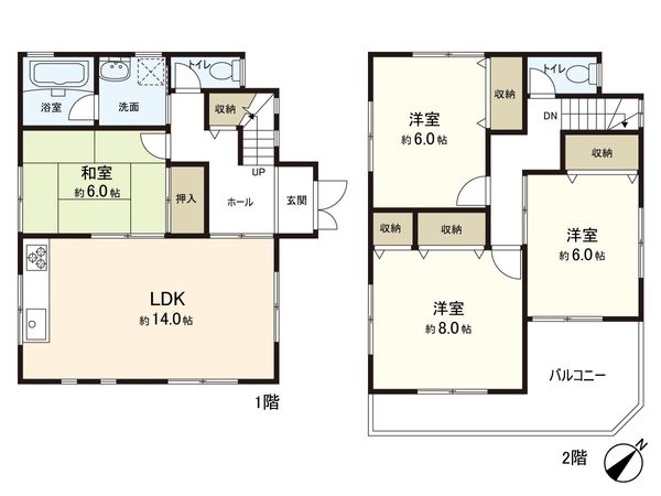 兵庫区千鳥町2丁目 戸建 間取図(平面図)