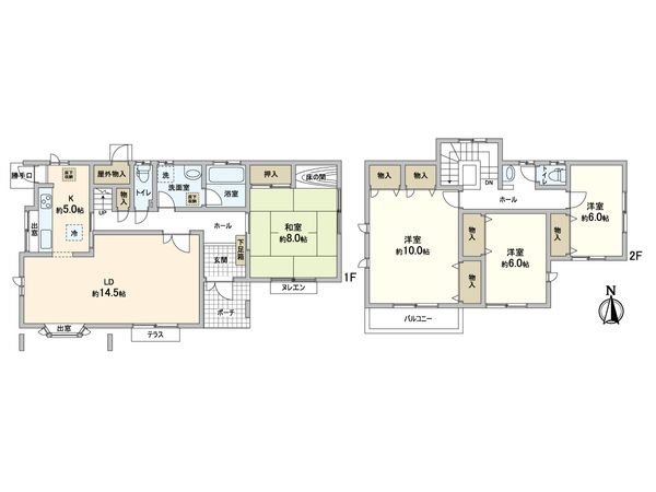 神戸市北区小倉台7丁目 戸建 間取図(平面図) 神戸市北区小倉台7丁目 戸建 間取図(平面図)