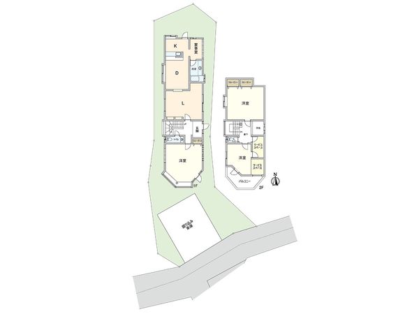 神戸市垂水区舞子坂3丁目 戸建 間取図(平面図)