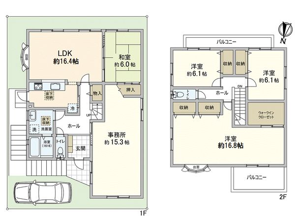 神戸市長田区長尾町2丁目 戸建 間取図(平面図) 神戸市長田区長尾町2丁目 戸建 間取図(平面図)