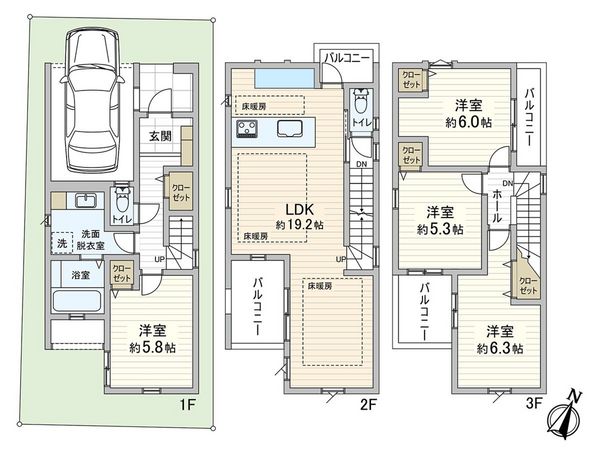 DITA神戸市中央区坂口通 間取図(平面図) DITA神戸市中央区坂口通 間取図(平面図)