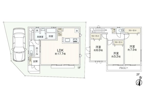 兵庫区浜中町2丁目 新築戸建 間取図(平面図)