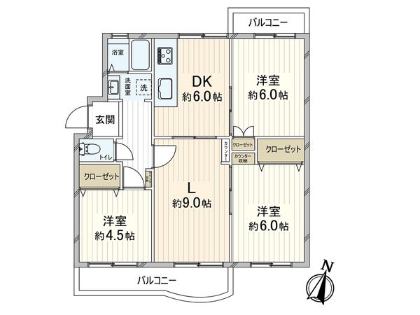 横尾三団地 六二号棟 間取図(平面図) 横尾三団地 六二号棟 間取図(平面図)