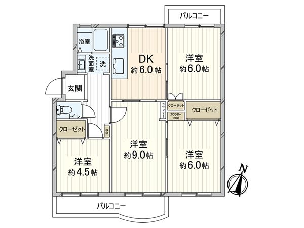 横尾三団地 六二号棟 間取図(平面図) 横尾三団地 六二号棟 間取図(平面図)