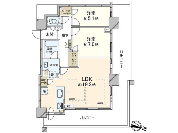 ベイシティタワーズ神戸WEST 間取図(平面図) ベイシティタワーズ神戸WEST 間取図(平面図)
