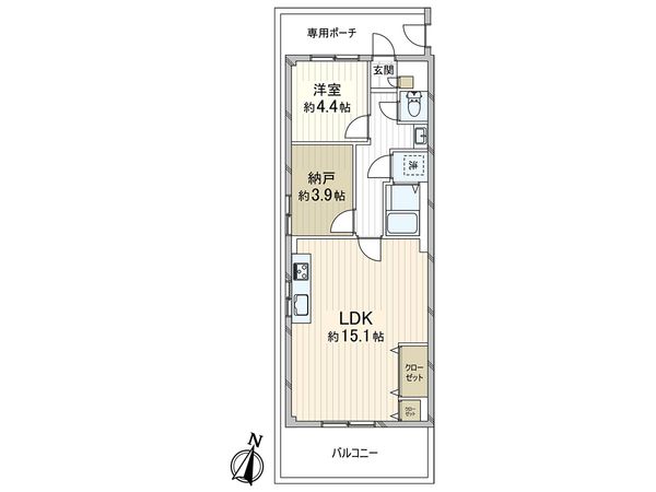 モンラヴィ熊内 間取図(平面図) モンラヴィ熊内 間取図(平面図)