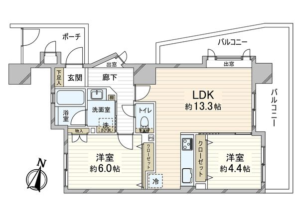 ローレル・トアスクエア 間取図(平面図)