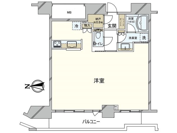 ジークレフ新神戸タワー 間取図(平面図) ジークレフ新神戸タワー 間取図(平面図)