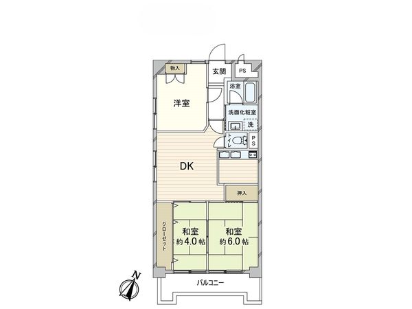 シティハイツ多聞 間取図(平面図)