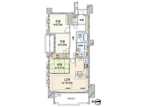 パークコート須磨離宮公園前 間取図(平面図)