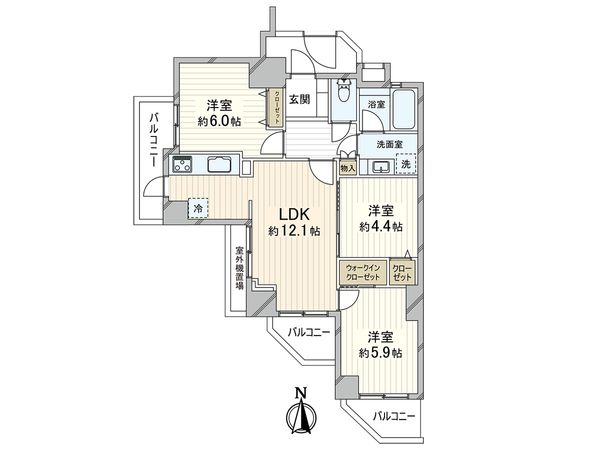 ワコーレレジクス兵庫 間取図(平面図) 間取図(平面図)