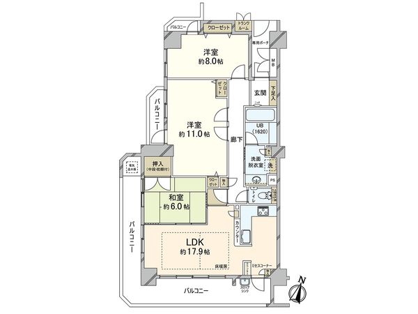 ファミール諏訪山ベアジュール 間取図(平面図) ファミール諏訪山ベアジュール 間取図(平面図)