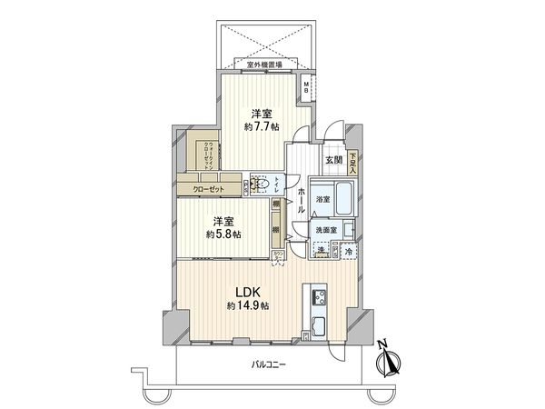リフレ神戸 間取図(平面図) 間取図(平面図)