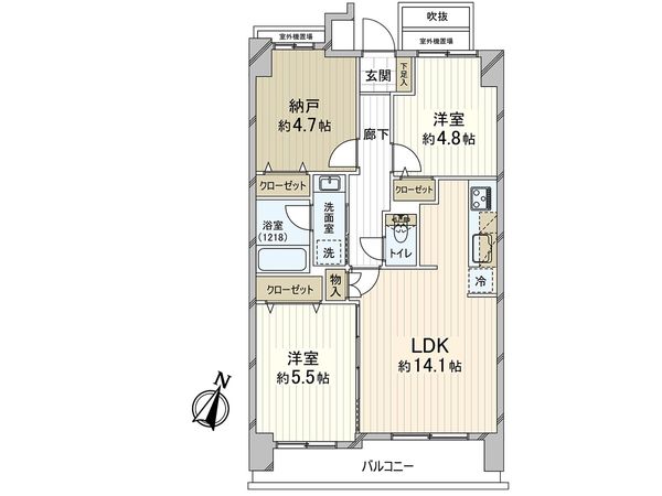 サンシャイン三宮二番館 間取図(平面図) サンシャイン三宮二番館 間取図(平面図)