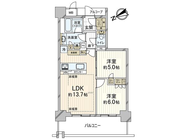 ジ・アーバネックスタワー神戸元町通 間取図(平面図) ジ・アーバネックスタワー神戸元町通 間取図(平面図)