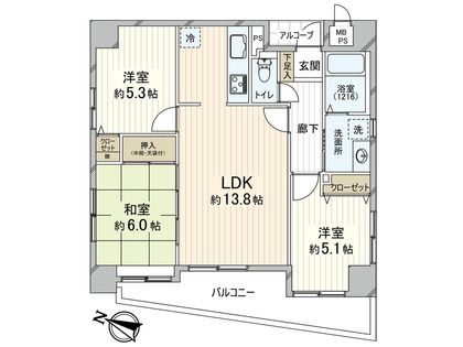 間取図(平面図)