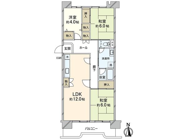 ポートアイランド住宅43号棟 間取図(平面図) ポートアイランド住宅43号棟 間取図(平面図)