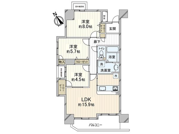 リフレ神戸 間取図(平面図) リフレ神戸 間取図(平面図)