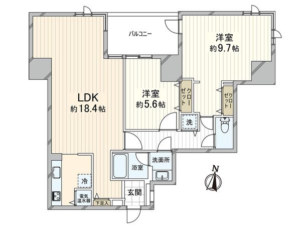 新神戸アパートメント 間取図(平面図)