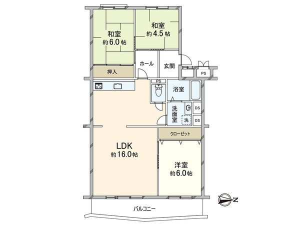 高倉台ハイツ 間取図(平面図)